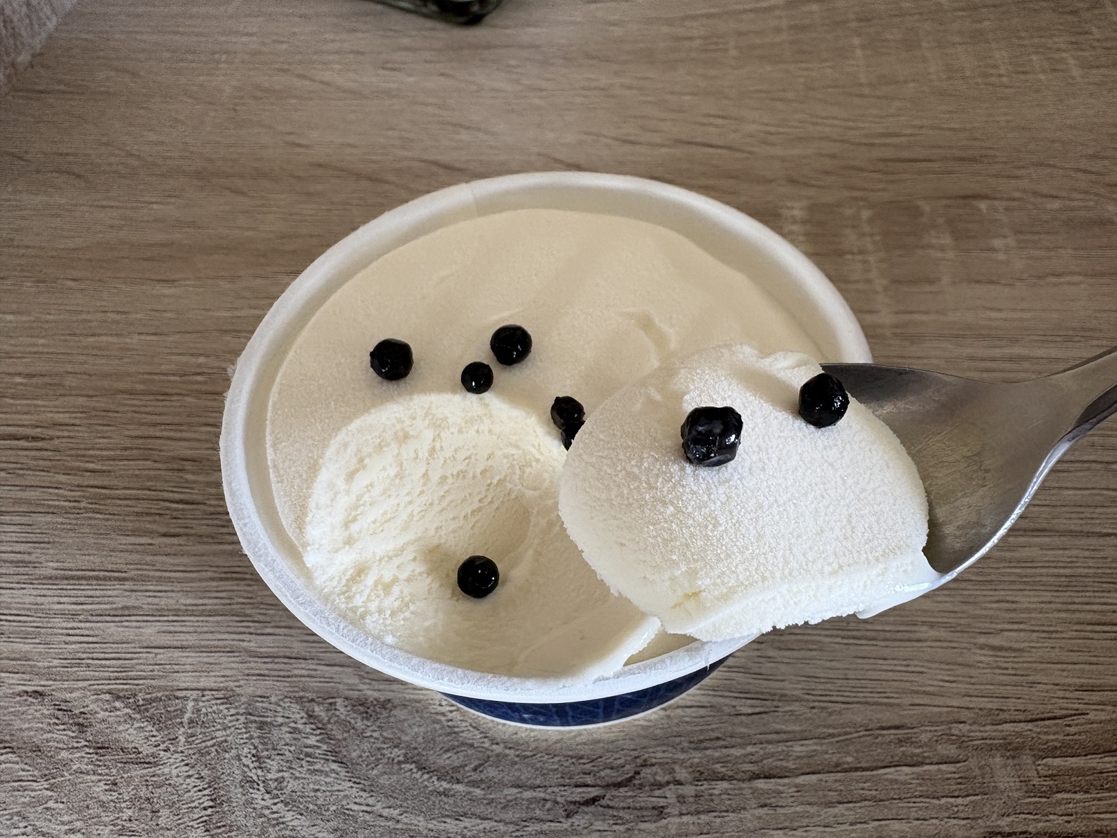 塩漬け生胡椒とアイス