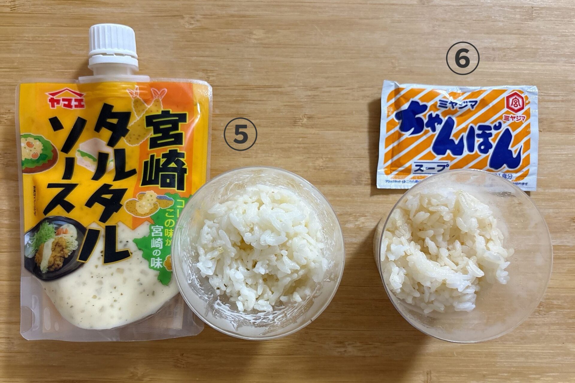 ヤマエ食品工業「宮崎タルタルソース」と宮島醤油「ちゃんぽんスープ」