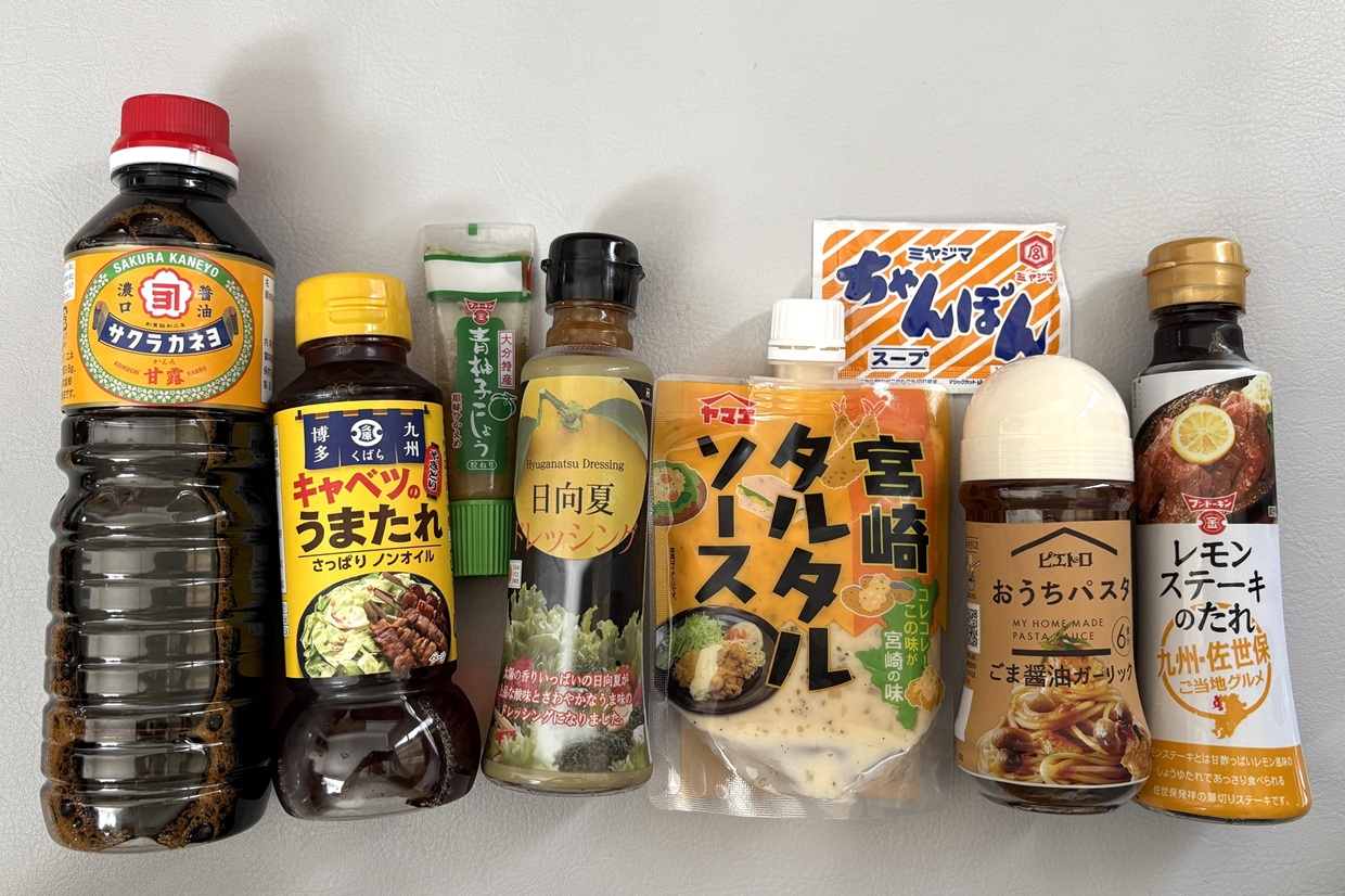 使用したご当地調味料8種